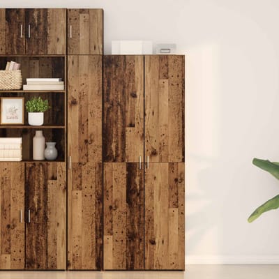 vidaXL - Highboard - Oudhout - 70 - x - 42,5 - x - 185 - cm