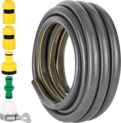 Dailygoods- Tuinslang 5 m - Flexibele Slang - Kunststof - UV-Bestendig - Knikbescherming - 12 mm/16 mm - Duurzaam en Meerlaags - Waterslang