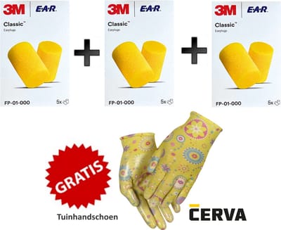 Set à 15 paar Herriestoppers - Oordoppen - Voor een goede nachtrust - slapen - snurken