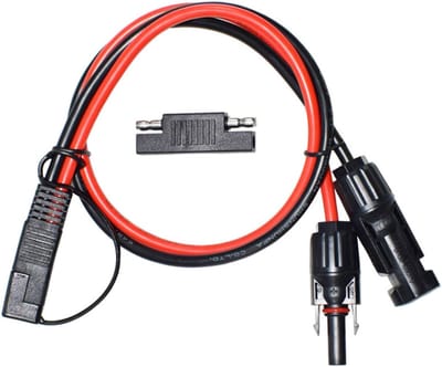 Zonnepaneel Adapter - MC4 SAE Kabel - Zonne-energie Aansluiting - Polariteit Omkeerbaar - 30cm 10AWG