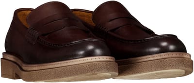 Melik - Schoenen Donkerbruin Melik Aquila Loafers Donkerbruin 41128