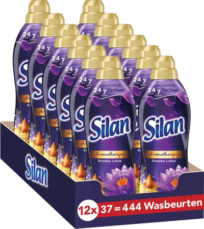 Silan Aroma Therapy - Dreamy Lotus - Wasverzachter -Zijdezachte Was - Langer Stralende Kleding - Langdurige Frisheid - Voordeelverpakking - 12 x 37 wasbeurten