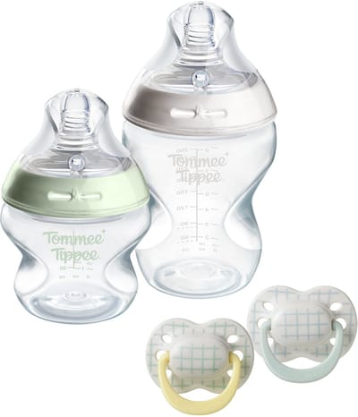 Tommee Tippee Geschenkset met Natural Start babyflessen en fopspenen