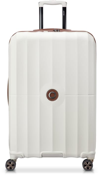 Delsey Carrousel 2 Grote Reiskoffer 76 cm Expandable – 112L – 5 kg – Polycarbonaat – TSA Slot – Zip SECURITECH® 2 – 5 Jaar Garantie - Off White