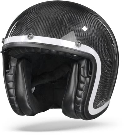 Scorpion Belfast Carbon Lofty Wit Jethelm - Helm