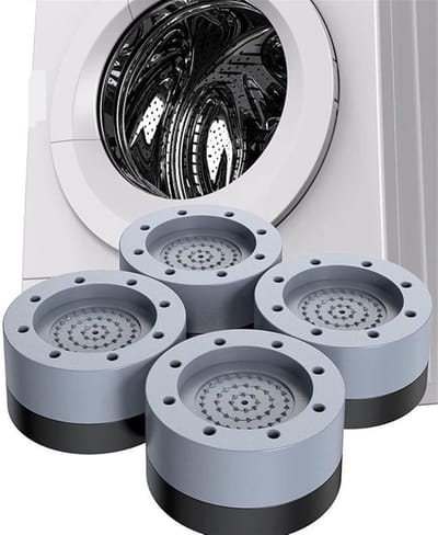 Wasmachine Voeten - Anti-vibratie Pads - Trillingen Dempen - Vochtbestendig - 4 stuks - Grijs