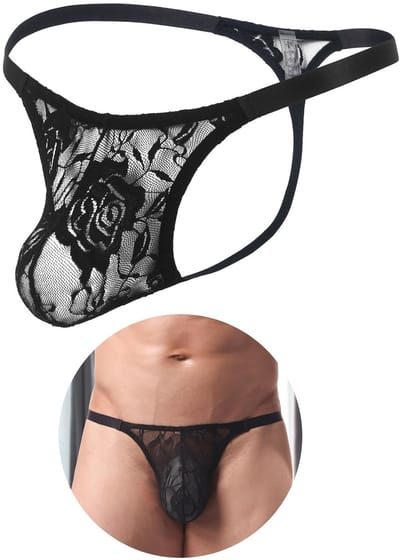 Dailygoods- G-String Sexy Lage Taille - Ondergoed Heren - Elastische Tailleband - Zacht/Kant/Brushed/IJszijde - Luipaardprint/Camouflage/Zebrastreep - Maat S-XL