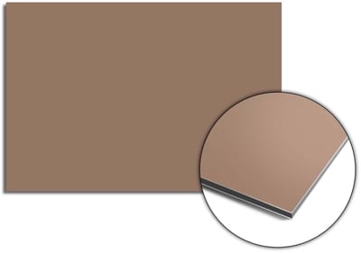 KitchenArt - Mocha Mousse Spatscherm - 80x55 cm - Spatscherm Achterwand Keuken - Spatwand Keuken