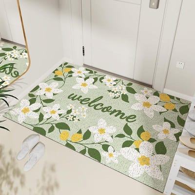 Cartoon Tuinstijl Zijden Ring Entree Deur Tapijt Vloermat Huishoudelijke Entree Stofmat Entree Deur Slijtmat 45*75cm