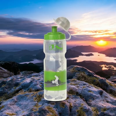 M-Wave - Bidon Thermo 400cc, Koud Blijft Koud, Warm Blijft Warm - Pbo 400-iso Groen / Transparant
