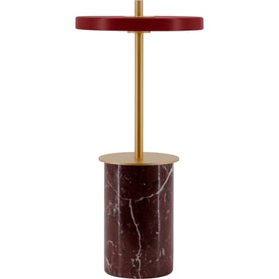 UMAGE LED tafellamp Asteria Move Mini, rood, 26 cm IP44