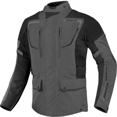 Bogotto Azury 2in1 Waterdichte Zwart Grijs Textiele Motorjas - Jas