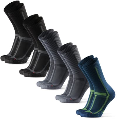 DANISH ENDURANCE Gedempte Hardloopsokken Lange Afstanden - Korte Sokken - Unisex - 5 paar - 43-47