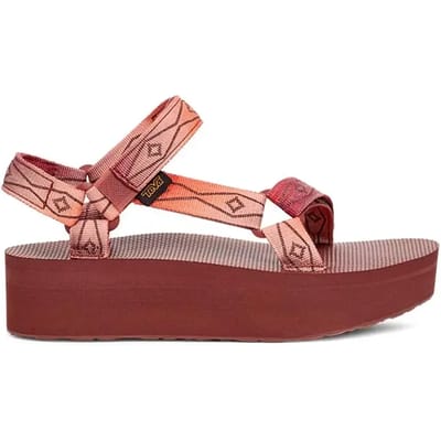 Teva Flatform Univeral Sunscape Sandalen - Dames - Rood - Maat 41