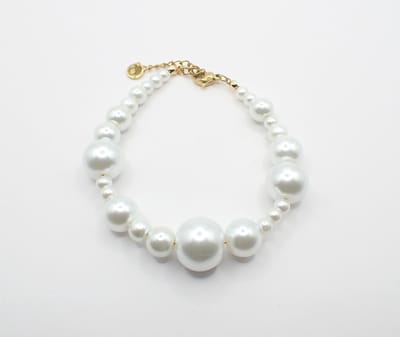 Colure® armband glasparels in diverse groottes goud