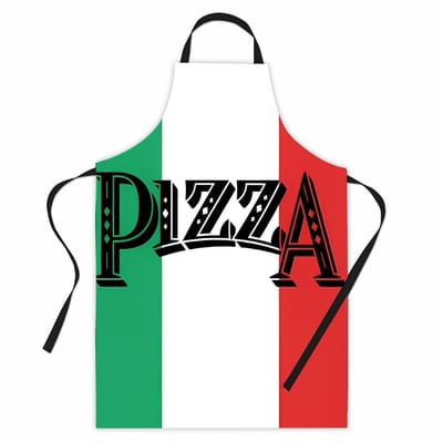 Dailygoods- Kookschort Italiaanse Vlag - Verstelbaar - 60 x 80 cm - Duurzaam - Geschikt voor Mannen/Vrouwen - Perfect voor Pizza Koken - Keukenschort
