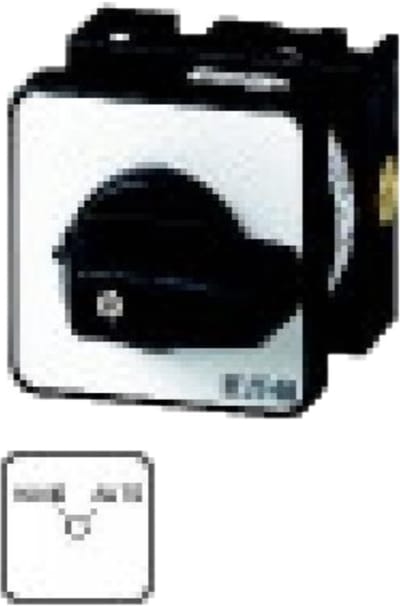 Eaton T0-6-8271/EZ Trapschakelaar Met schild 20 690 V 1 x 45 ° Zwart 1 stuk(s) Piece
