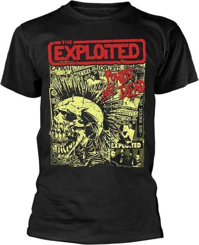 The Exploited Heren Tshirt -L- Punks Not Dead Zwart