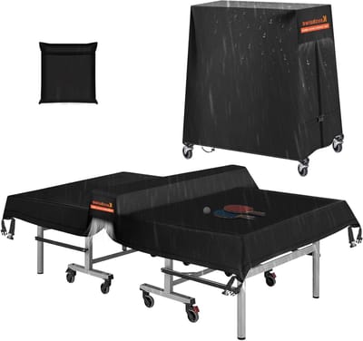 Tafeltennishoes - Tafeltennis beschermhoes - Tafeltennis tafel beschermen - Verbeterde waterdichte rits - 173 x 77 cm - Zwart