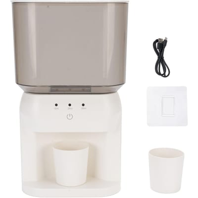 Wandgemonteerde Mondwater Dispenser 600ml Capaciteit 3 Snelheden Intelligente Inductie Mondwater Dispenser gray