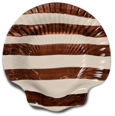 Byon - Schaal Armona donkerbruin met wit 23,5cm - Schalen