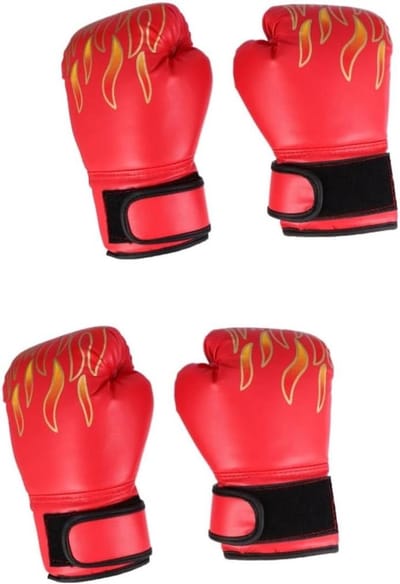 Bokshandschoenen Set - Trainingshandschoenen Vechtsport - Vechtsport Training - Goede Demping - 215 cm - Rood
