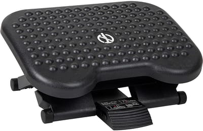 Voetensteun Bureau - Voetenbankjes - Ergonomisch & Verstelbaar Voetenbankje - Anti-Slip voor Betere Houding - Zwart