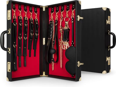 Bedroom Fantasies - Bondage Koffer 13 Stuks - PU Lleer