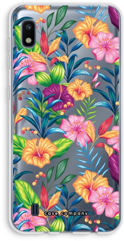 Case Company® - Hoesje geschikt voor Samsung Galaxy A10 hoesje - Tropisch 2 - Soft Cover Telefoonhoesje - Bescherming aan alle Kanten en Schermrand