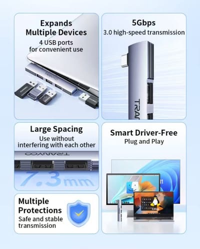 4in1 USB extender HUB