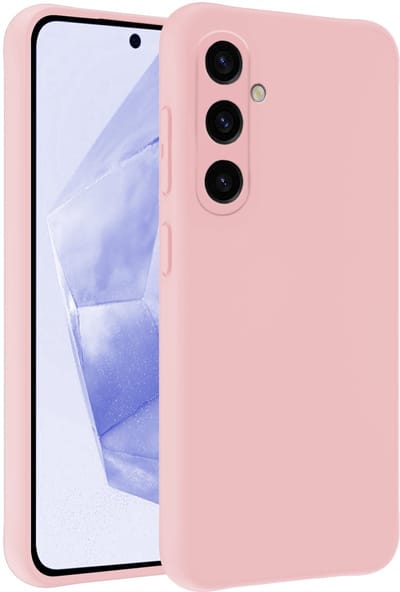 Hoesje - Geschikt voor Samsung Galaxy A36 - Sterk & Shockproof - Siliconen Case - Hoes Cover - Telefoonhoes - Lichtroze