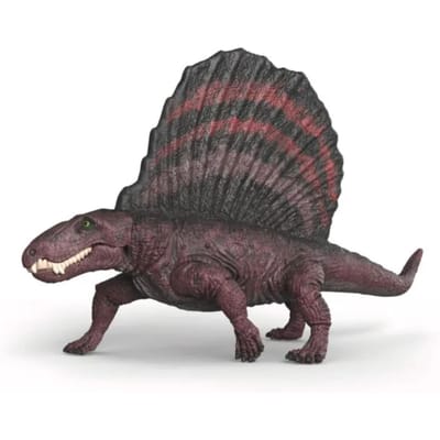 Schleich dinosaurus speelfiguur Dimetrodon rood zwart 15 cm speelgoed.