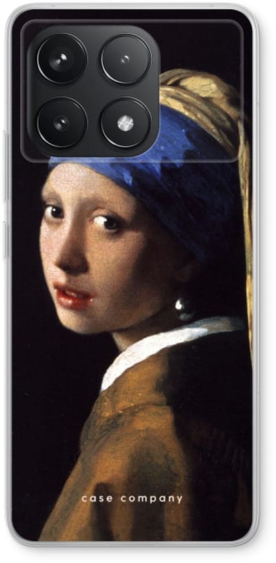 Case Company® - Hoesje geschikt voor Xiaomi Poco F6 Pro hoesje - The Pearl Earring - Soft Cover Telefoonhoesje - Bescherming aan alle Kanten en Schermrand