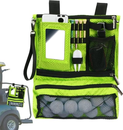 Golftasje Organisatie - Mini Opbergtas - Sport Spullen - Duurzaam Nylon Materiaal - 30x25.4 cm - Groen