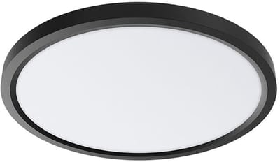 LED Plafondlamp - Kingtron Jin - 36W 3960lm - 840 Natuurlijk Wit 4000K - Ø400 mm - Opbouw - Rond - Zwart