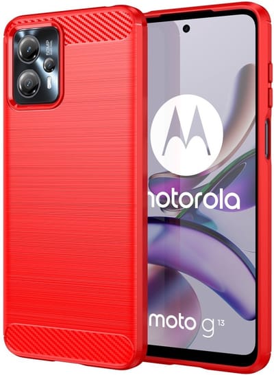 Coverup Hoesje - Geschikt voor Motorola Moto G13 / G23 Hoesje - Coverup Armor Brushed TPU Back Cover - Rood