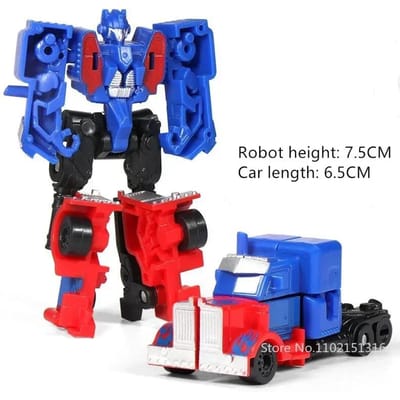 Mini Kit Robot de Transformation Jouets Modèles 2 en 1 Jouet Voiture Déformable Robots Jouets pour Enfants Cadeau Figurine Jouets pour Enfants black