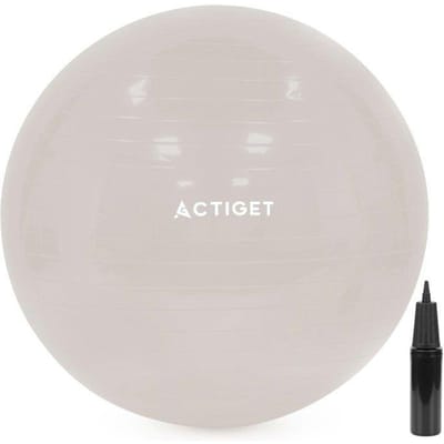Actiget® Fitnessballen - Yoga Bal - Pilates - Zwangerschap - Met Pomp - PVC - Grijs - 150 Kg - 65 Cm