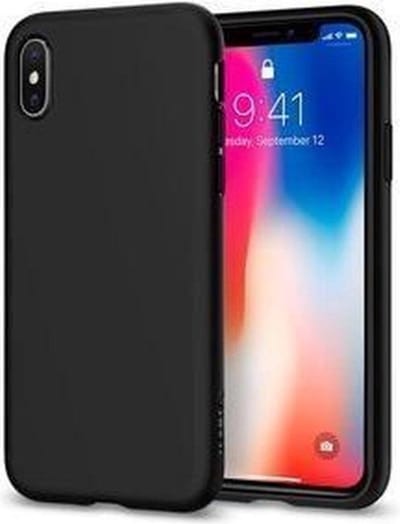 LuxeBass Hoesje geschikt voor iPhone Xr siliconen hoesje - zwart - telefoonhoes - gsm hoes - gsm hoesjes