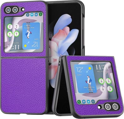 Geschikt voor Samsung Galaxy Z Flip 5 Premium Hard PC hoesje - Paars
