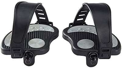 Hometrainer pedalen - Spin pedalen - Indoor fietsen - Verstelbare riemen - 9/16 inch - Zwart