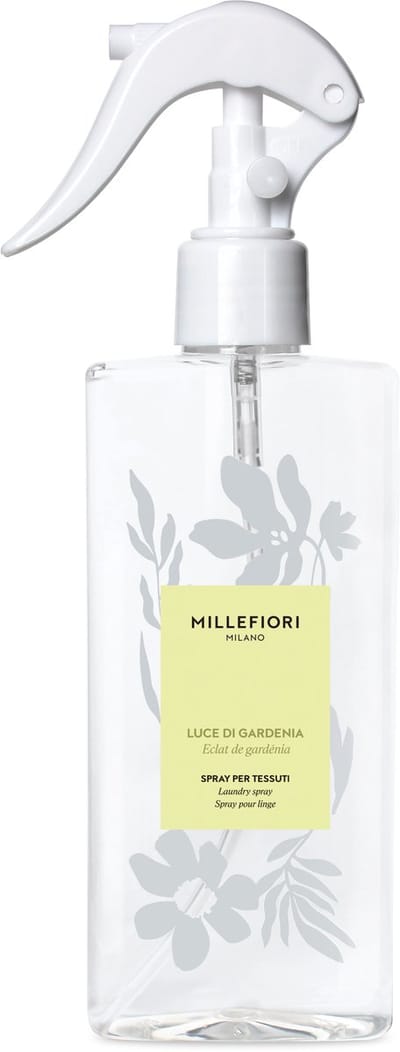 Millefiori Laundry - Textielspray 200 ml - Luce di Gardenia - Textielverfrisser - Wasspray