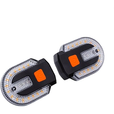 Fietsknipperlicht USB Oplaadbaar Waterdicht Afstandsbediening Fietsachterlicht met 5 Lichtstanden voor Nachtelijk Fietsen black