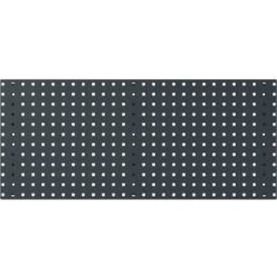 Bodemperforatiepaneel Perfo 1050, gatgrootte 9,2 x 9,2 mm, B 1050 x D 13 x H 457 mm, plaatstaal met poedercoating, antracietgrijs RAL 7016