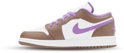 Jordan 1 Low Purple Mocha (GS) - Maat 35.5
