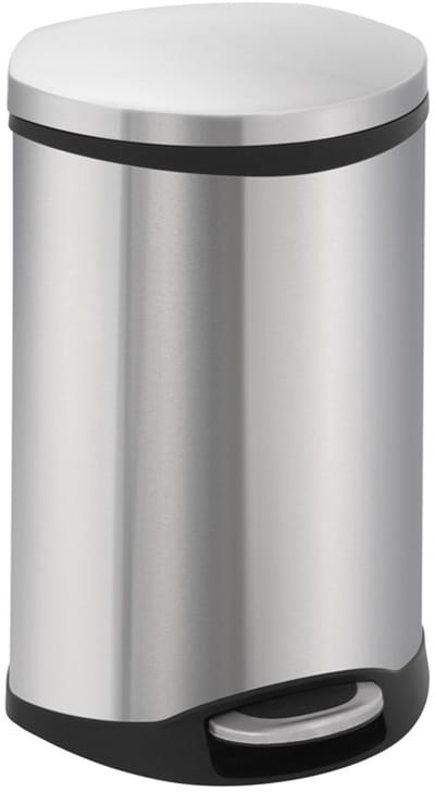 EKO - Shell Bin pedaalemmer 18 liter - Stainless steel Plastic - mat RVS - Prullenbak