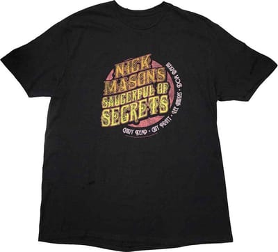 Nick Mason's Saucerful Of Secrets - Europe Tour 2023 Heren T-shirt - M - Zwart