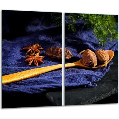 TMK ArtDeko Serie - Snijplank Glas - 30x52cm - Dekoratieve Kleuren