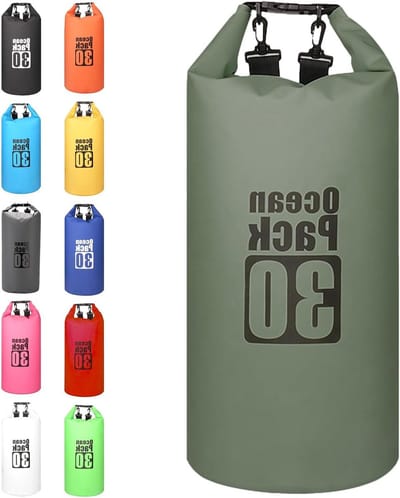 Waterdichte Dry Bag voor Zwemmen en Outdoor Activiteiten, Verkrijgbaar in 2 tot 30L met Verstelbare Schouderband en Duurzaam Ontwerp
