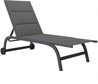 Veldbed - Kampeerbed - Vouwbed - Ligbed - Stretcher- Campingbedje - Opvouwbaar - 1 Persoons - Grijs + Donkergrijs